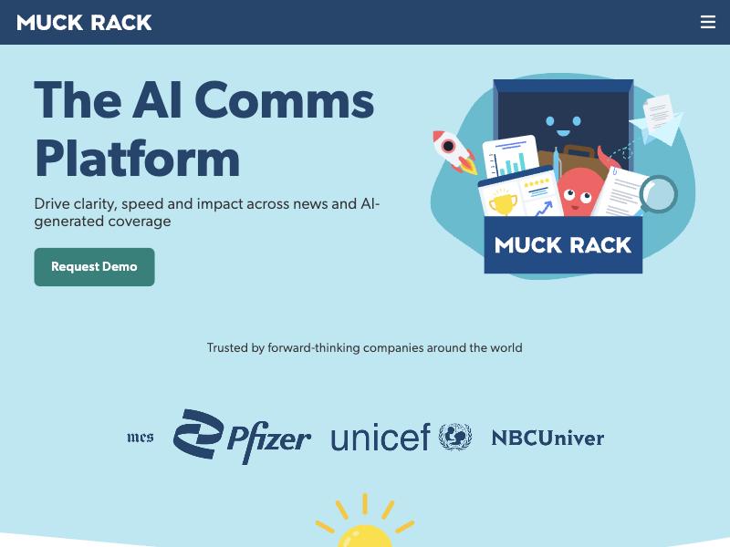 Muck Rack homepage